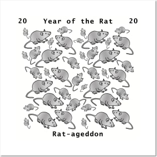 Rat-ageddon Year of the Rat 2020 Posters and Art